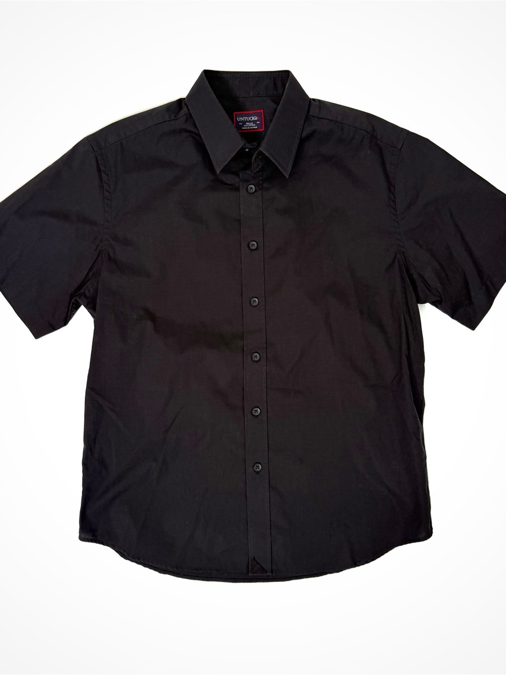 UNTUCKit Black Short Sleeve Shirt | S